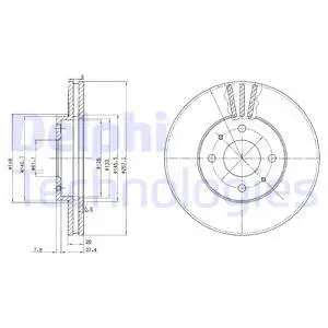 BG3124 DELPHI Тормозной диск (фото 1)