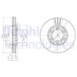 BG3132 DELPHI Тормозной диск (фото 1)