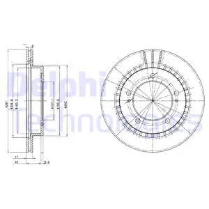 BG3158 DELPHI Тормозной диск (фото 1)