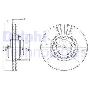 BG3174 DELPHI Тормозной диск (фото 1)