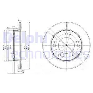 BG3226 DELPHI Тормозной диск (фото 1)