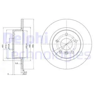 BG3227C DELPHI Тормозной диск (фото 1)