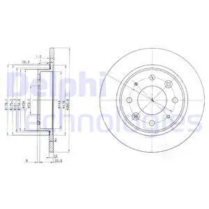 BG3336 DELPHI Тормозной диск (фото 1)