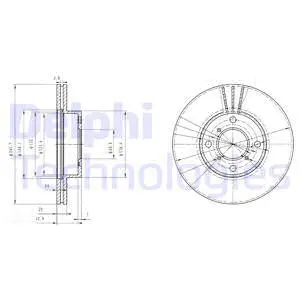 BG3341 DELPHI Тормозной диск (фото 1)