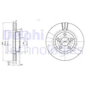 BG3347 DELPHI Тормозной диск (фото 1)