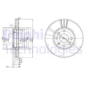 BG3404C DELPHI Тормозной диск (фото 1)