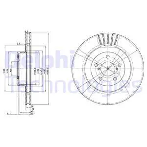 BG3413 DELPHI Тормозной диск (фото 1)