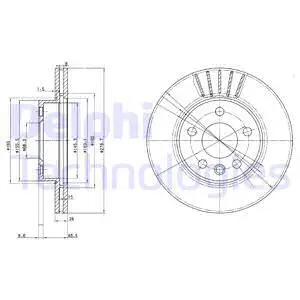 BG3417C DELPHI Тормозной диск (фото 1)