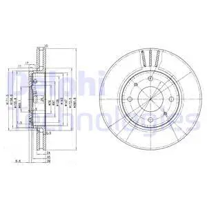 BG3501C DELPHI Тормозной диск (фото 1)