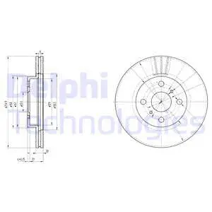 BG3520 DELPHI Тормозной диск (фото 1)