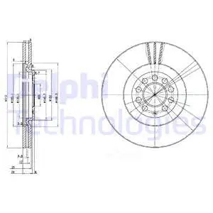 BG3528C DELPHI Тормозной диск (фото 1)