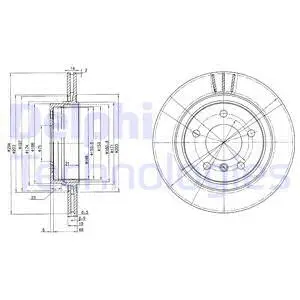 BG3530 DELPHI Тормозной диск (фото 1)