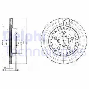 BG3536 DELPHI Тормозной диск (фото 1)