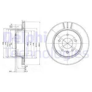 BG3542 DELPHI Тормозной диск (фото 1)