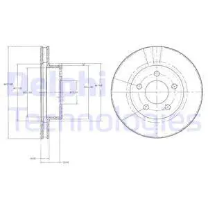 BG3546 DELPHI Тормозной диск (фото 1)