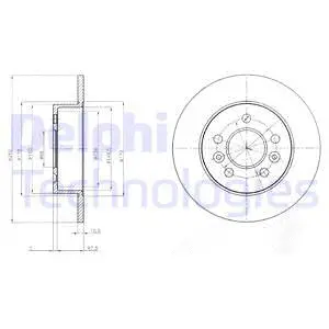 BG3552 DELPHI Тормозной диск (фото 1)