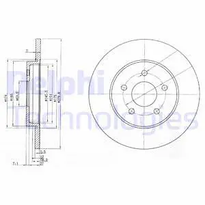 BG3663C DELPHI Тормозной диск (фото 1)