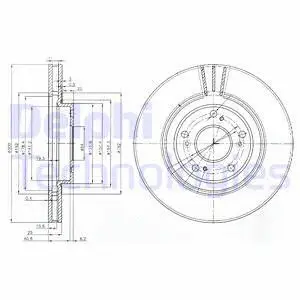 BG3747 DELPHI Тормозной диск (фото 1)