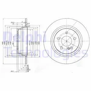 BG3757 DELPHI Тормозной диск (фото 1)
