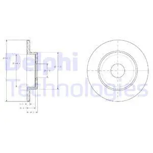 BG3761 DELPHI Тормозной диск (фото 1)