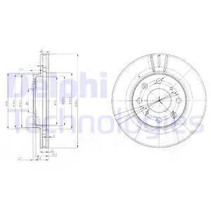 BG3794 DELPHI Тормозной диск (фото 1)