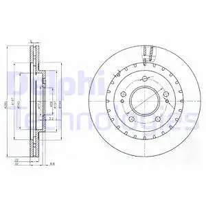 BG3814 DELPHI Тормозной диск (фото 1)