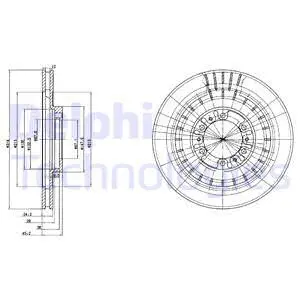 BG3847 DELPHI Тормозной диск (фото 1)