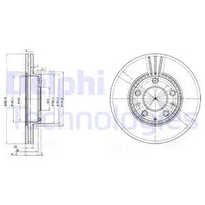 BG3874C DELPHI Тормозной диск (фото 1)