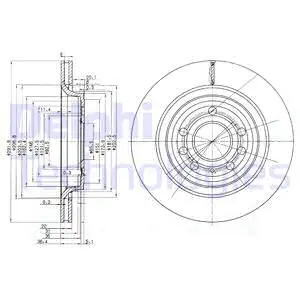 BG3886C DELPHI Тормозной диск (фото 1)