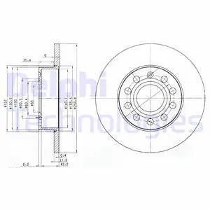 BG3890C DELPHI Тормозной диск (фото 1)