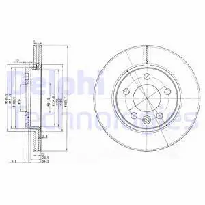 BG3893C DELPHI Тормозной диск (фото 1)