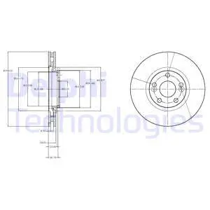 BG3924 DELPHI Тормозной диск (фото 1)