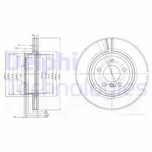 BG3938 DELPHI Тормозной диск (фото 1)