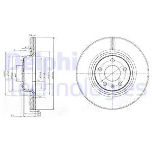 BG3942 DELPHI Тормозной диск (фото 1)