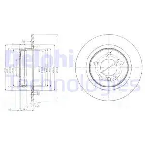 BG3960 DELPHI Тормозной диск (фото 1)