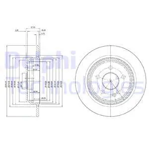 BG3969C DELPHI Тормозной диск (фото 1)