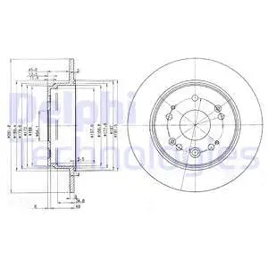 BG3979 DELPHI Тормозной диск (фото 1)