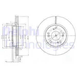 BG3980 DELPHI Тормозной диск (фото 1)