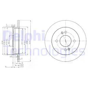 BG3981C DELPHI Тормозной диск (фото 1)