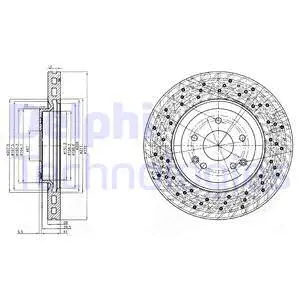 BG3985 DELPHI Тормозной диск (фото 1)