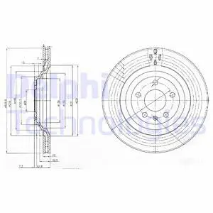 BG3991-C DELPHI Тормозной диск (фото 1)