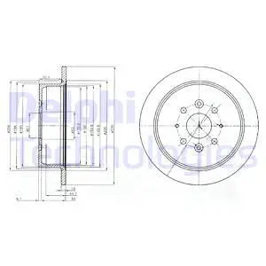 BG4018 DELPHI Тормозной диск (фото 1)