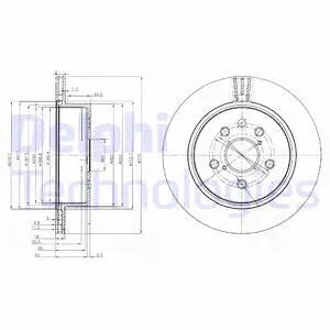BG4024 DELPHI Тормозной диск (фото 1)