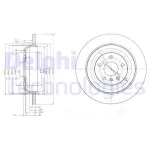 BG4031 DELPHI Тормозной диск (фото 1)