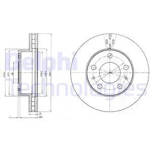 BG4060 DELPHI Тормозной диск (фото 1)