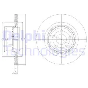 BG4078 DELPHI Тормозной диск (фото 1)