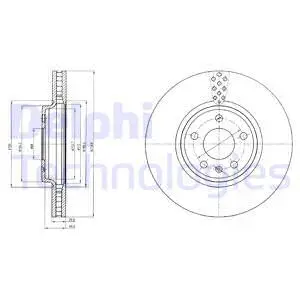 BG4080C DELPHI Тормозной диск (фото 1)