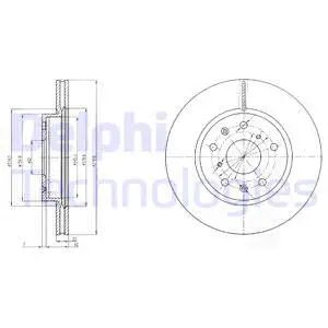 BG4093 DELPHI Тормозной диск (фото 1)