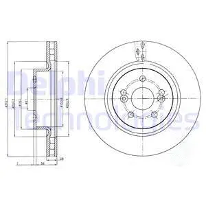 BG4111 DELPHI Тормозной диск (фото 1)