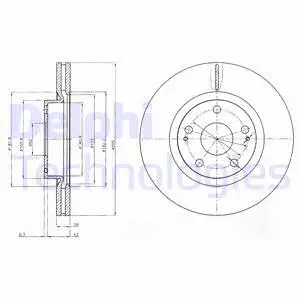 BG4113 DELPHI Тормозной диск (фото 1)